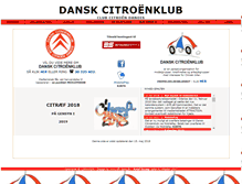Tablet Screenshot of danskcitroenklub.dk
